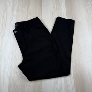 Unbound Merino Men's Black Merino Wool Pants 32x28 Stretch Travel Dress Pants